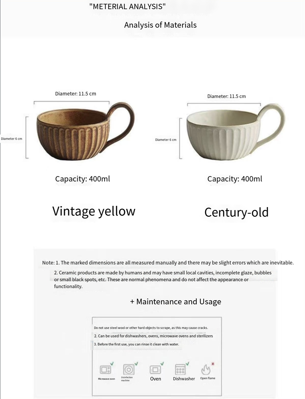 Retro large cup, 400ml"