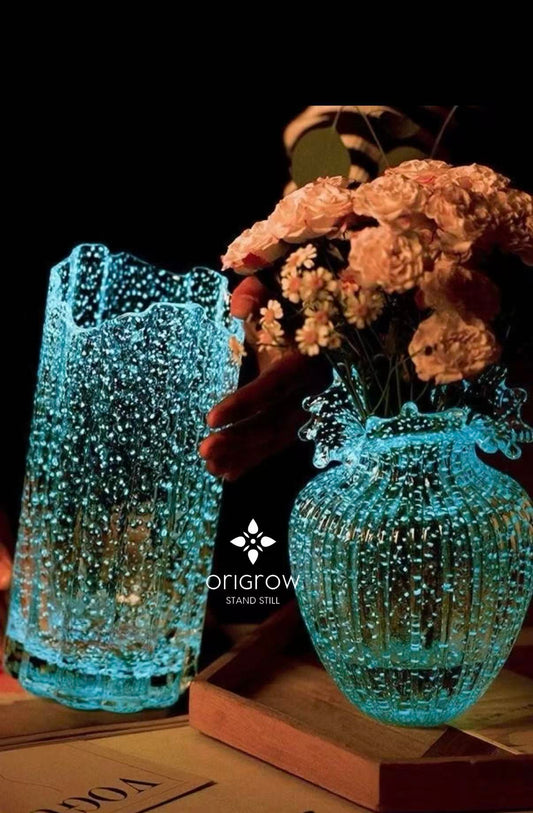 Luminous Diamond Crystal Glass Vase