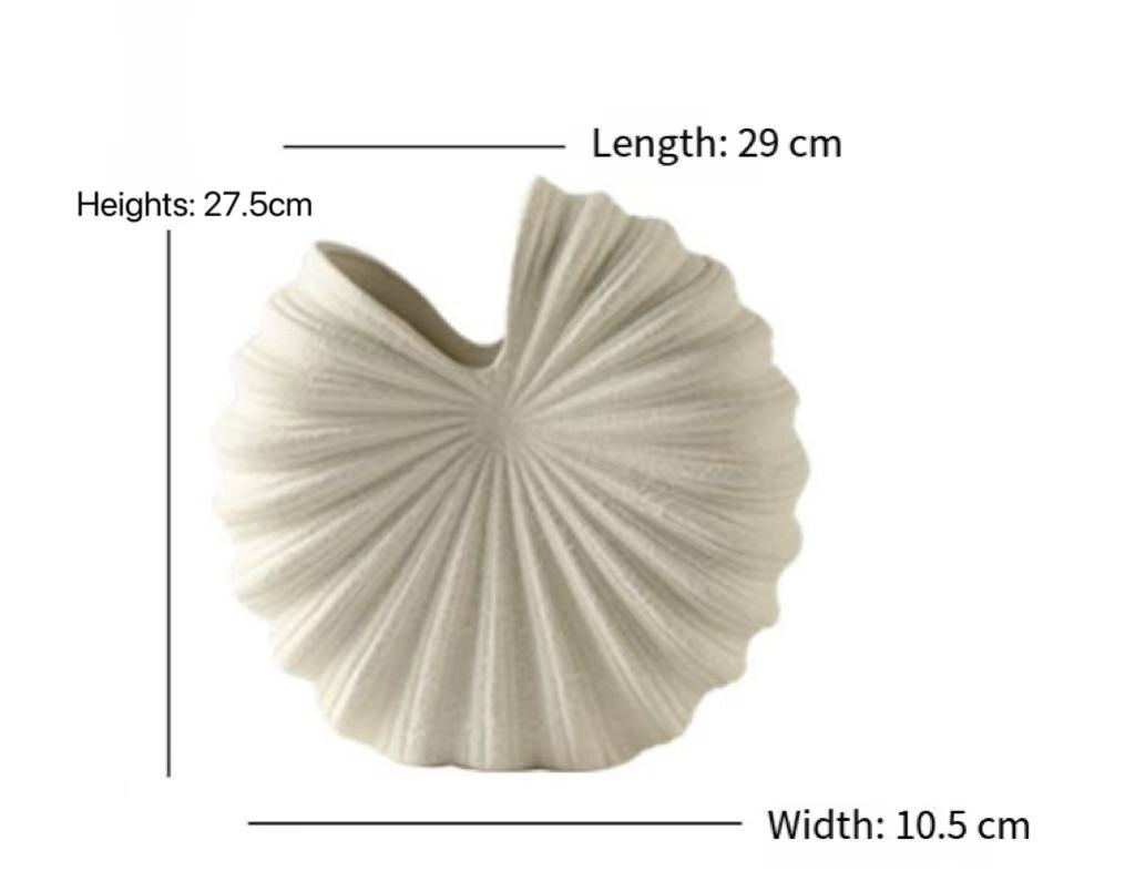 Sour Cream Ceramic Vase