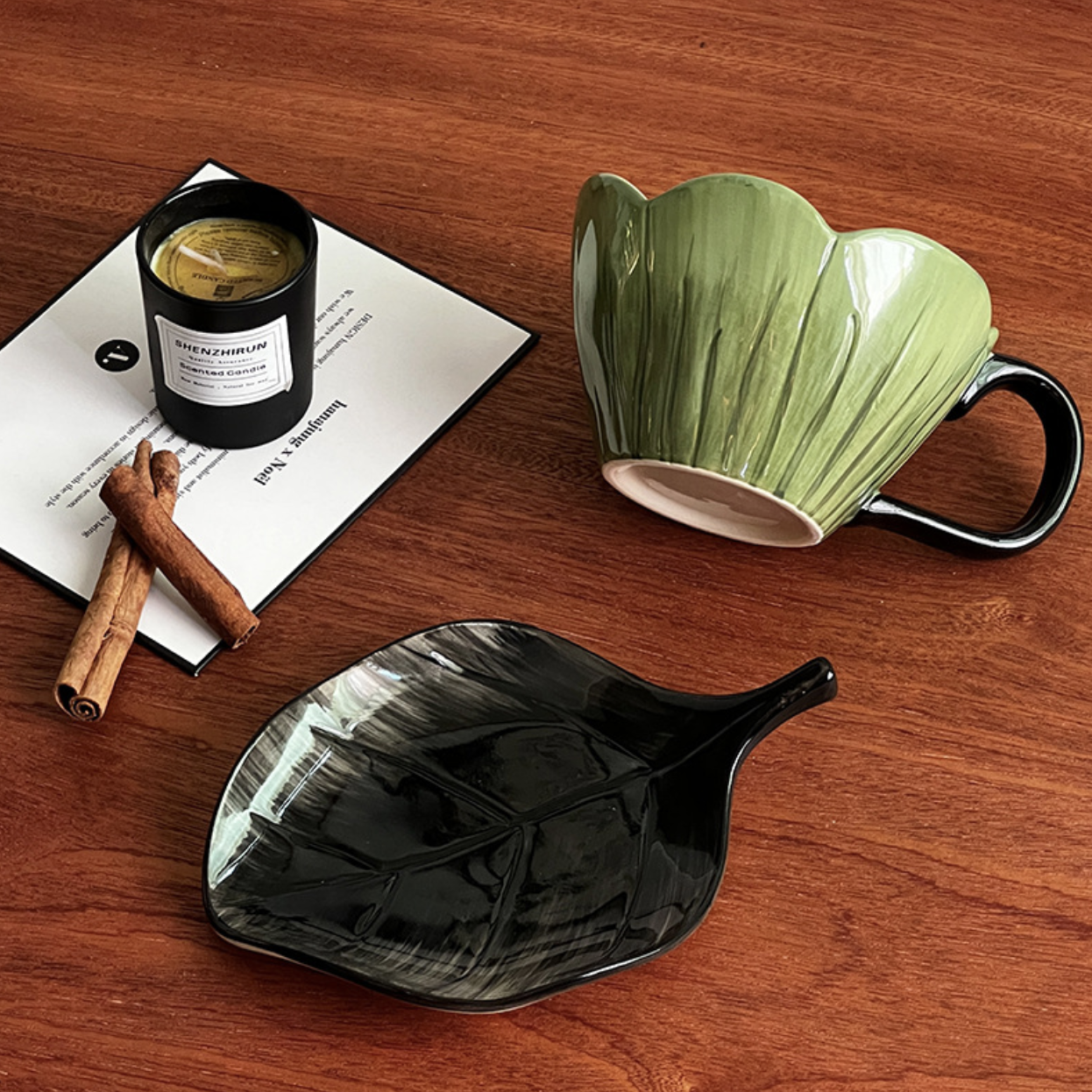 Tulip Flower Tea Cup and Saucer Set, 200ml"