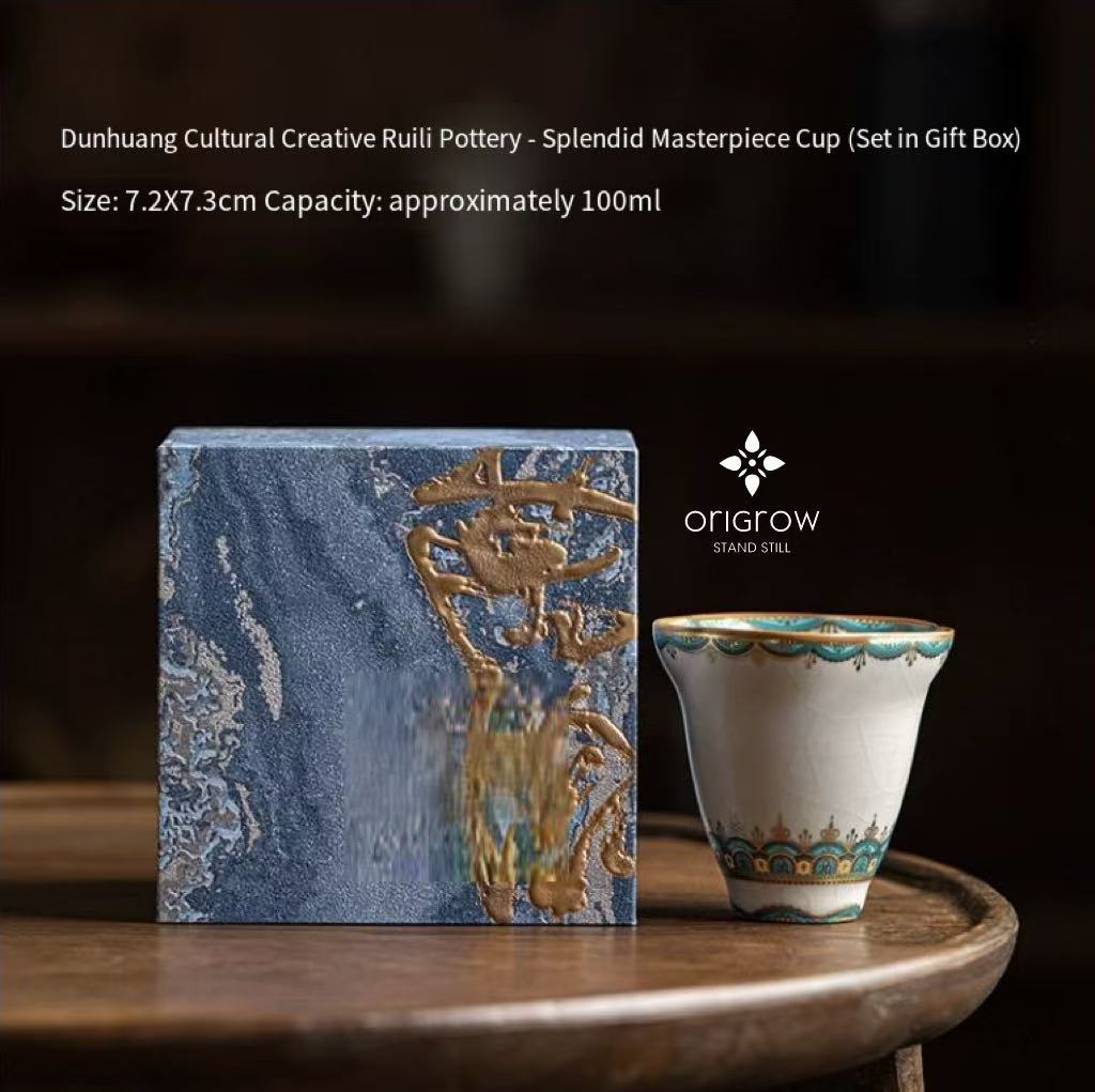 The Dunhuang Wenchuang Ru Kiln tea set, 335ml"