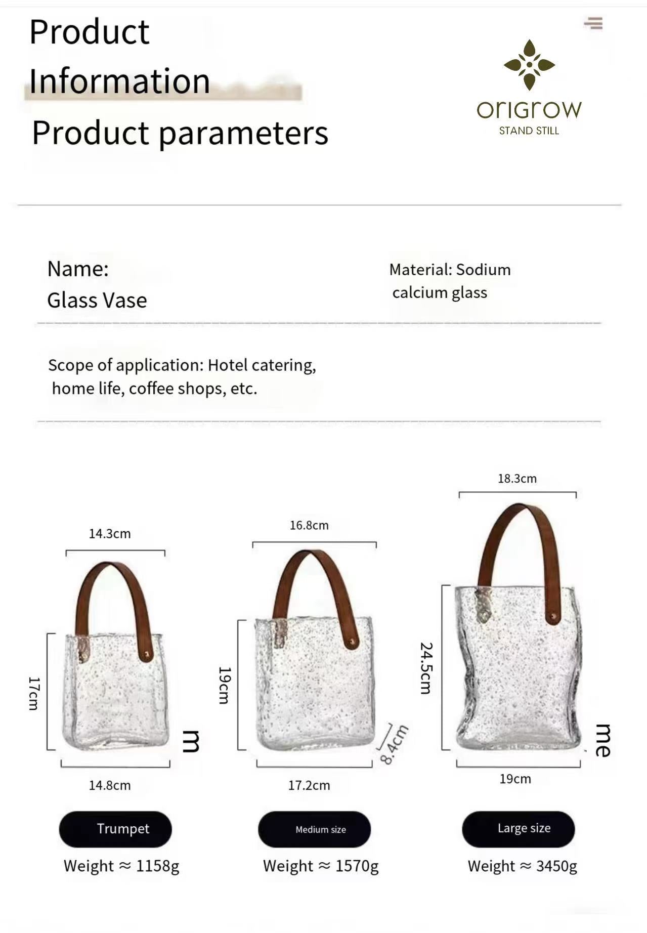 Luminous Diamond Crystal Glass Vase