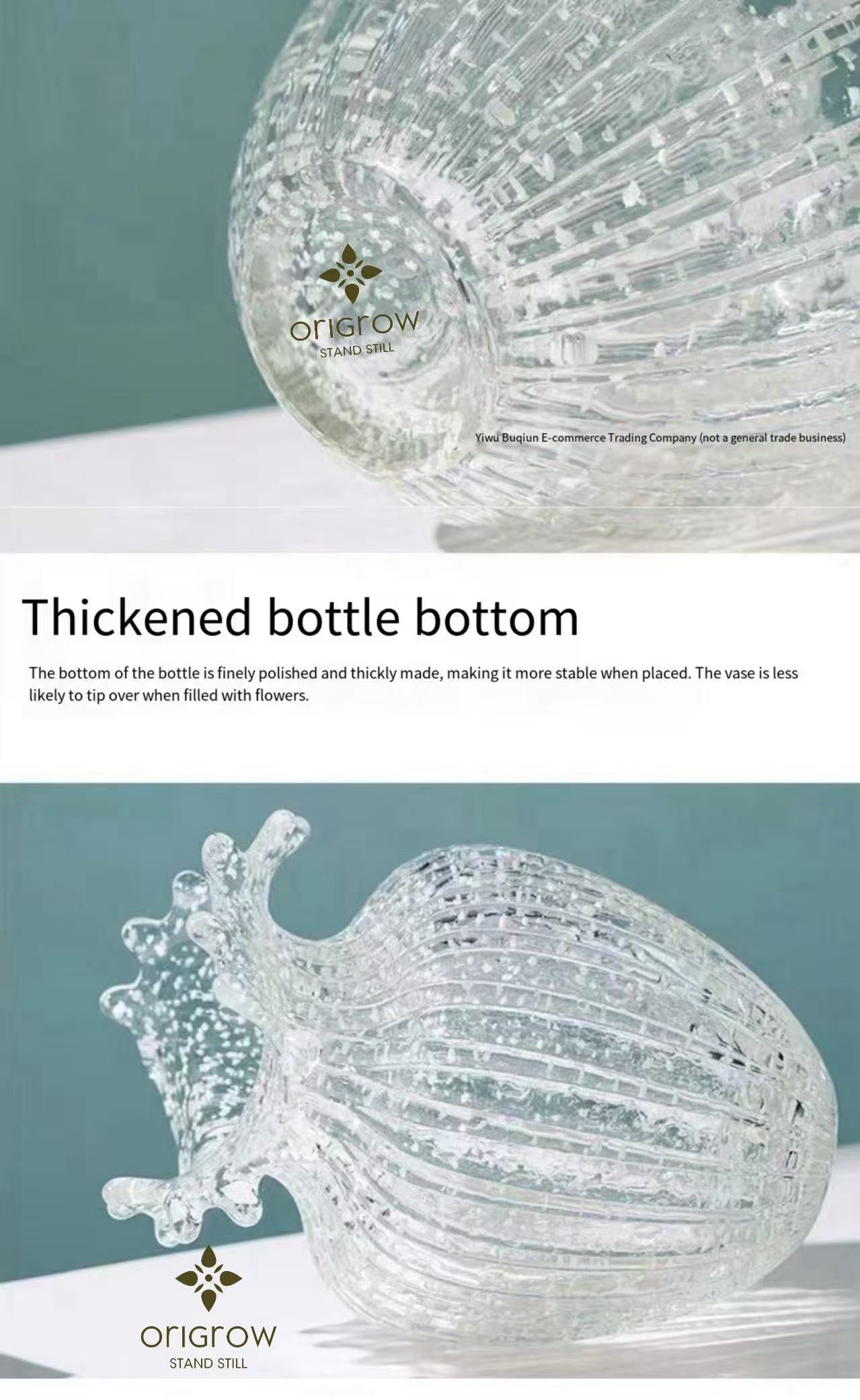 Luminous Diamond Crystal Glass Vase