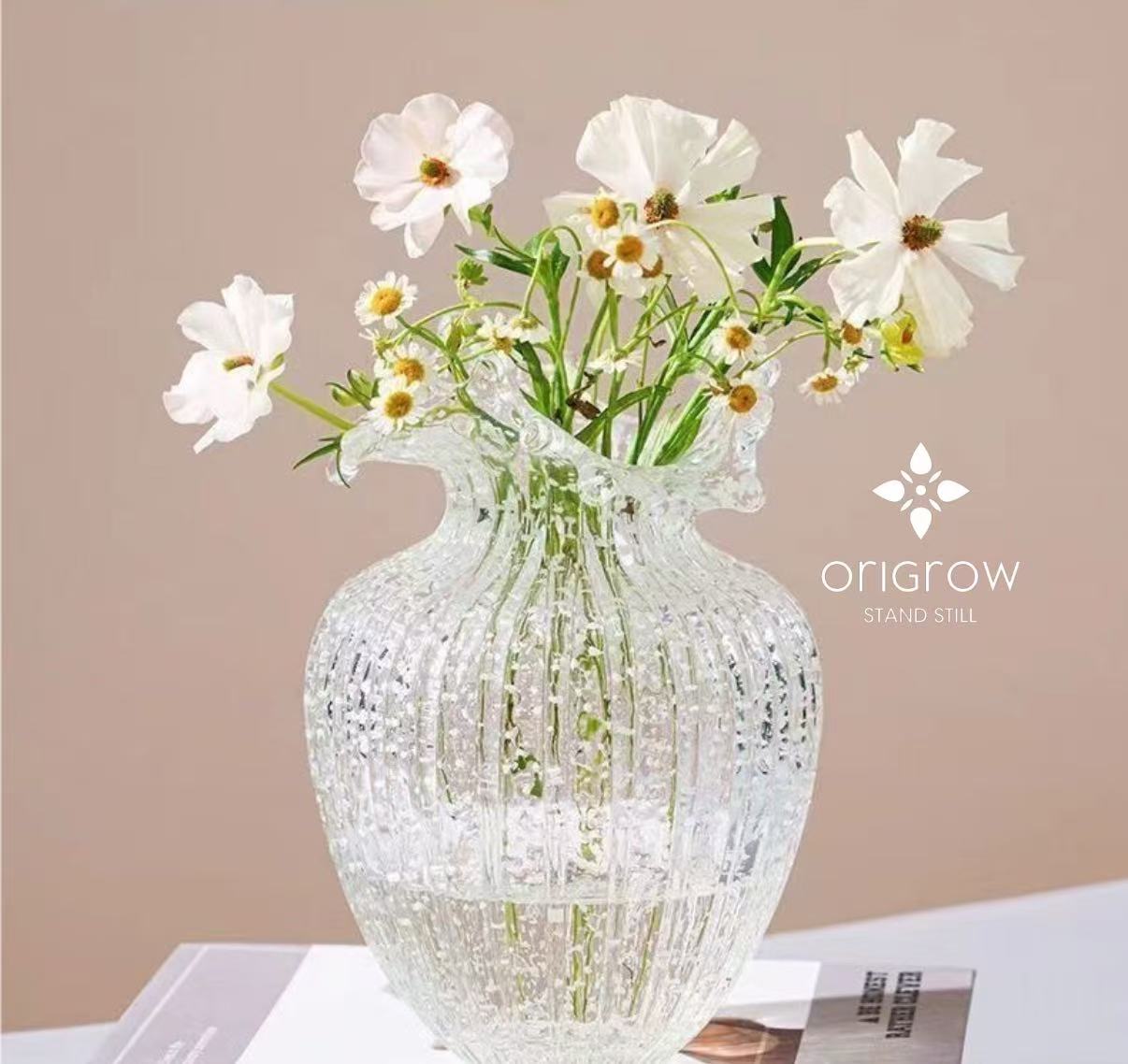 Luminous Diamond Crystal Glass Vase