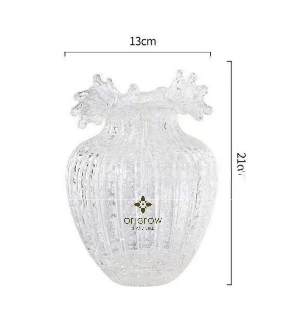 Luminous Diamond Crystal Glass Vase