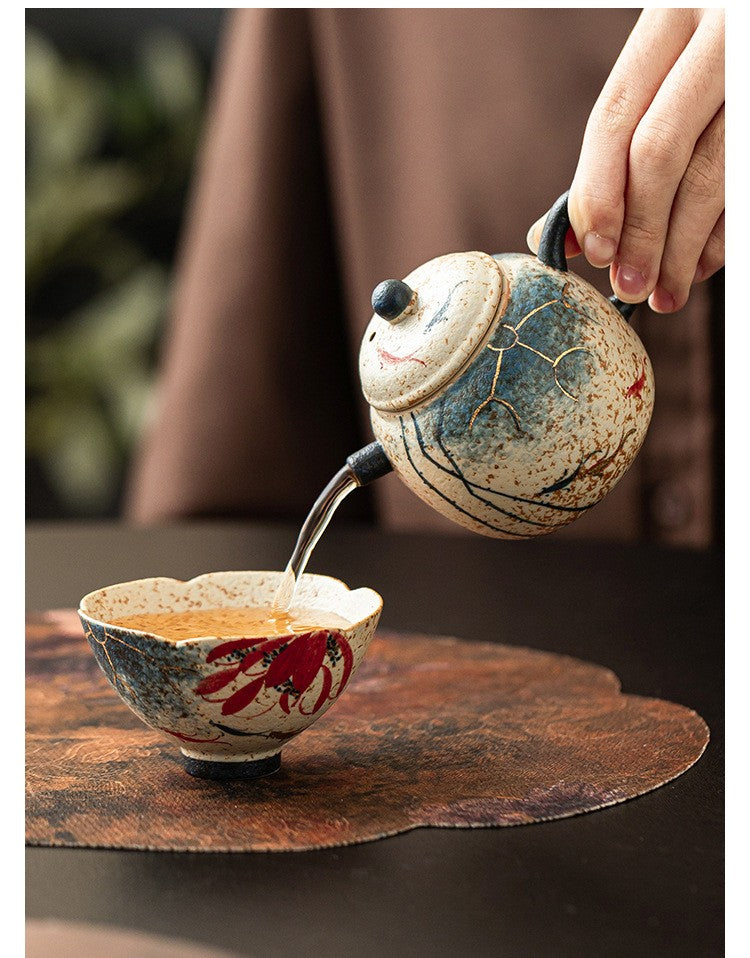 Firestone Red Series Small Ball-shaped Tea Set, 165ml"