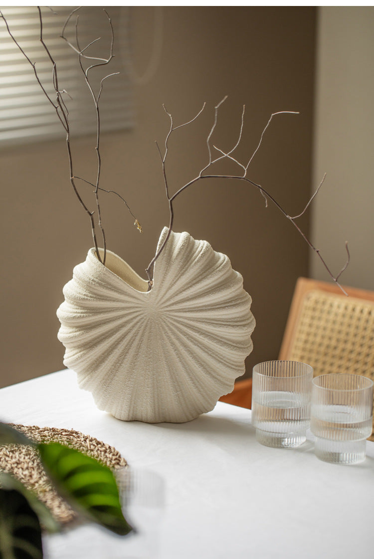 Sour Cream Ceramic Vase