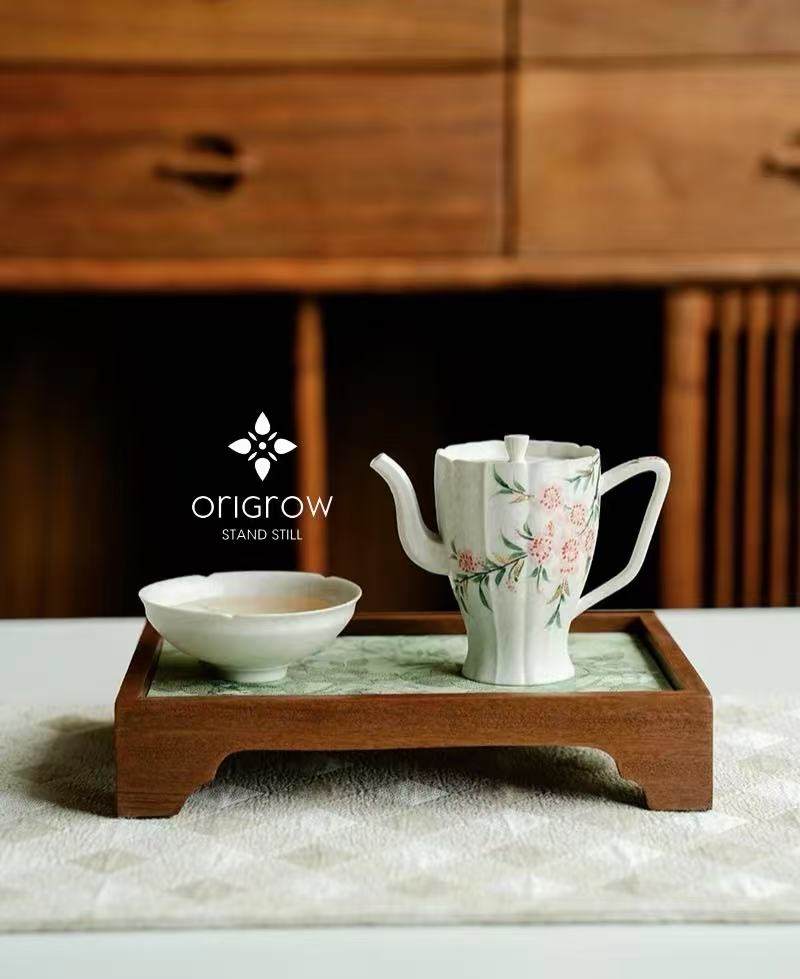 Peach Flower tea set, 150ml"