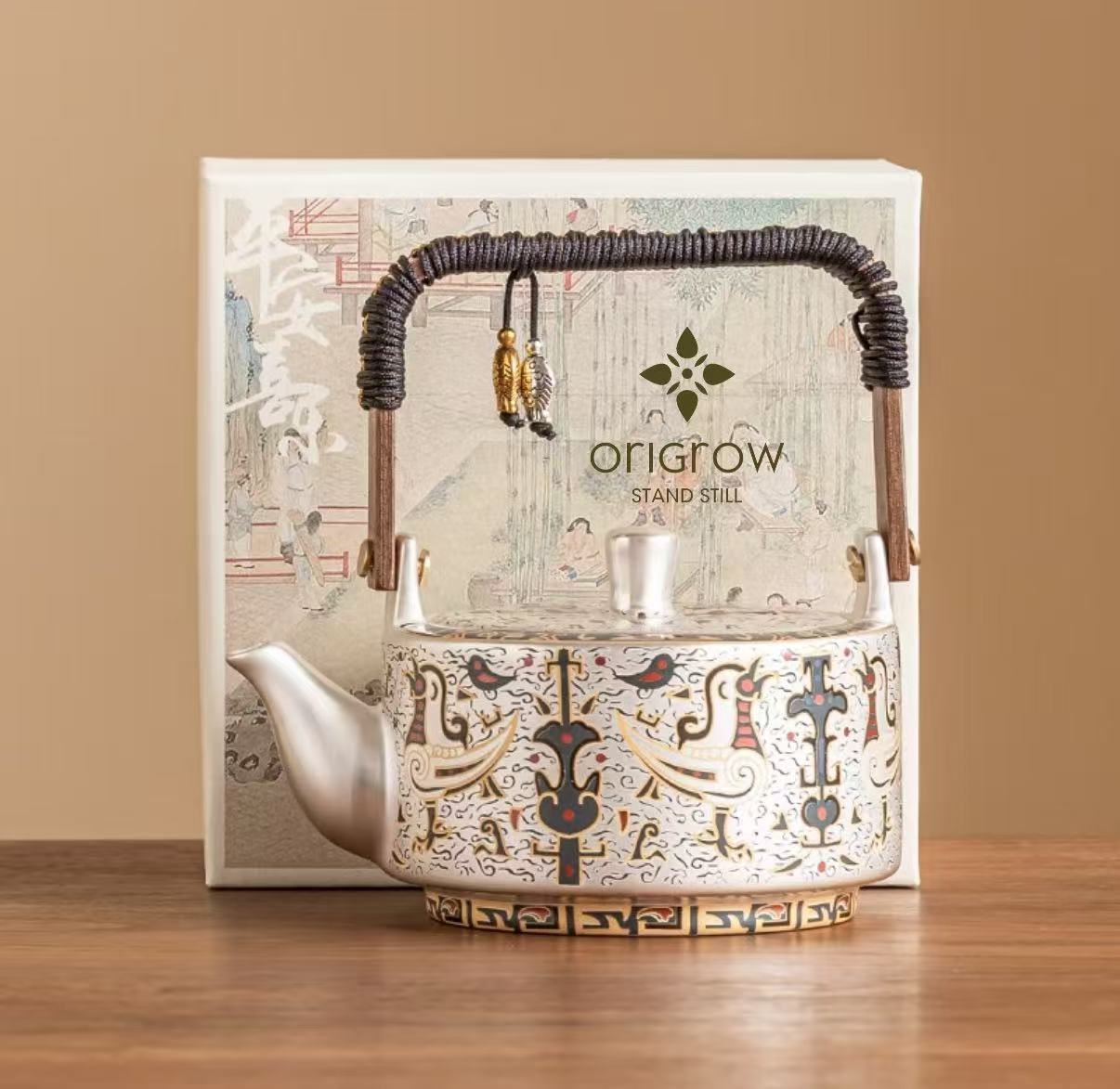 The Dunhuang Wenchuang Ru Kiln tea set, 335ml"