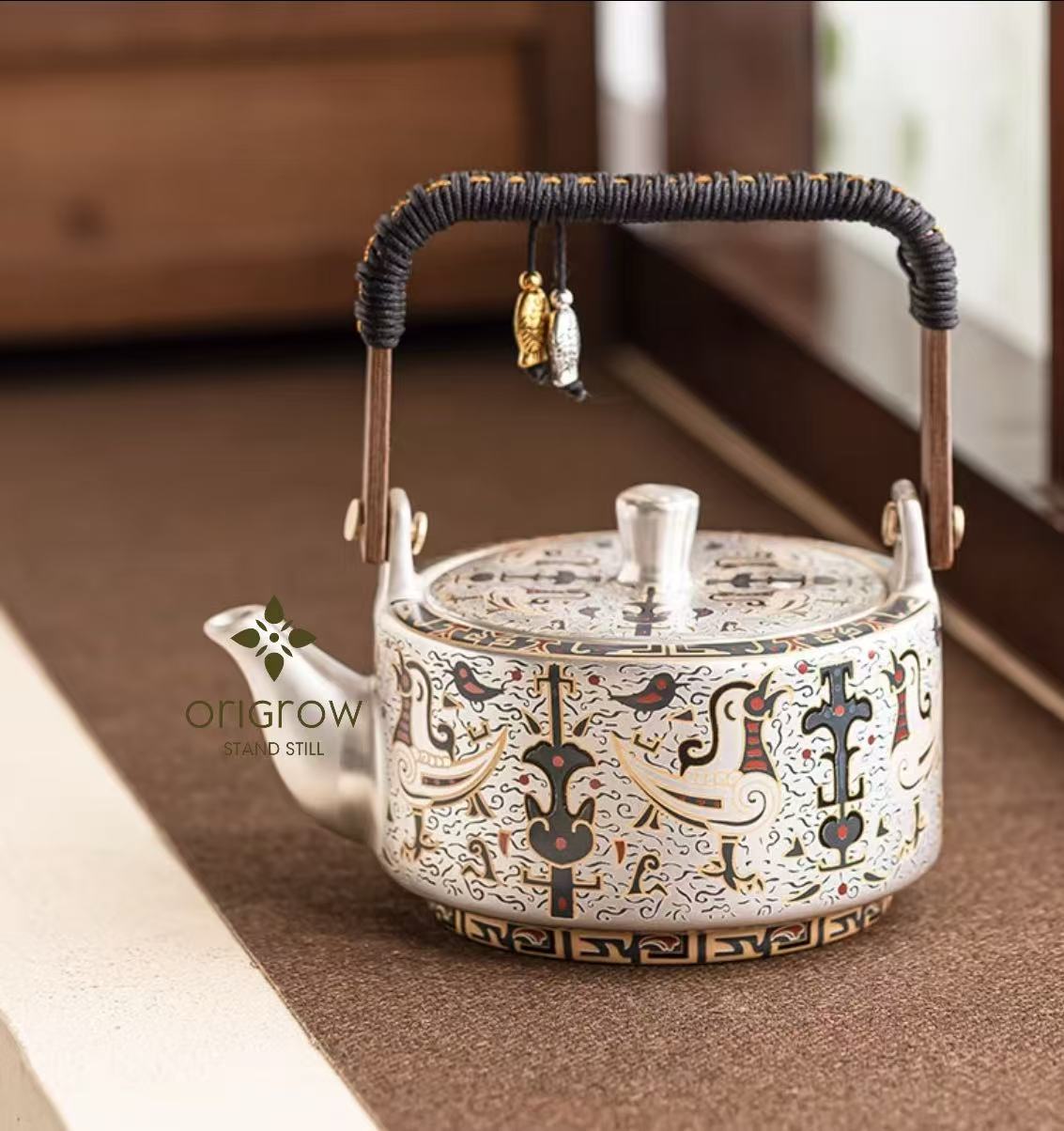 The Dunhuang Wenchuang Ru Kiln tea set, 335ml"