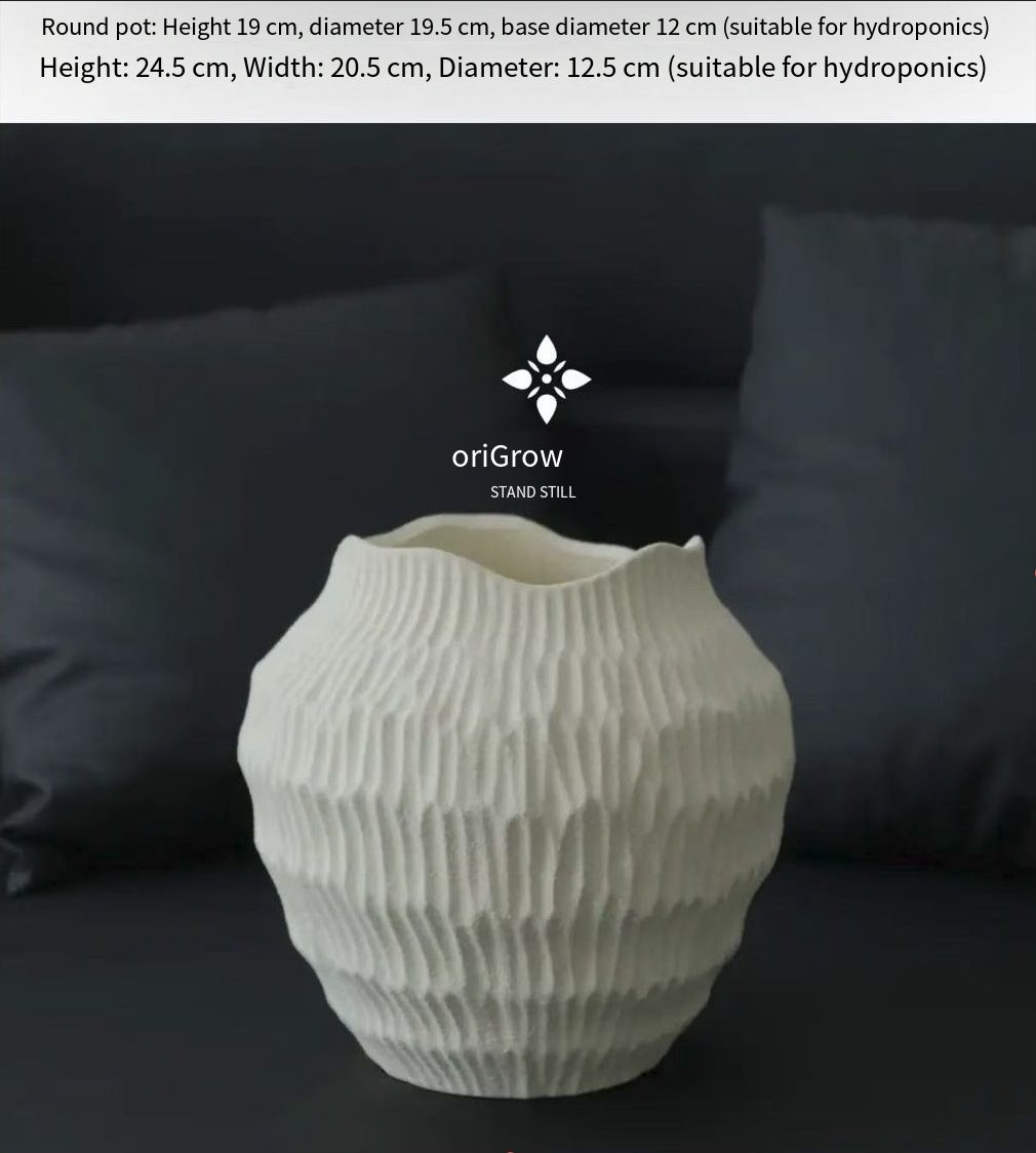 Sour Cream Ceramic Vase